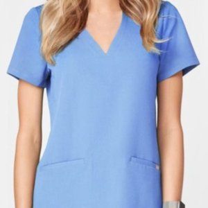 Figs Scrub Set: Ceil Blue Top & Joggers XS